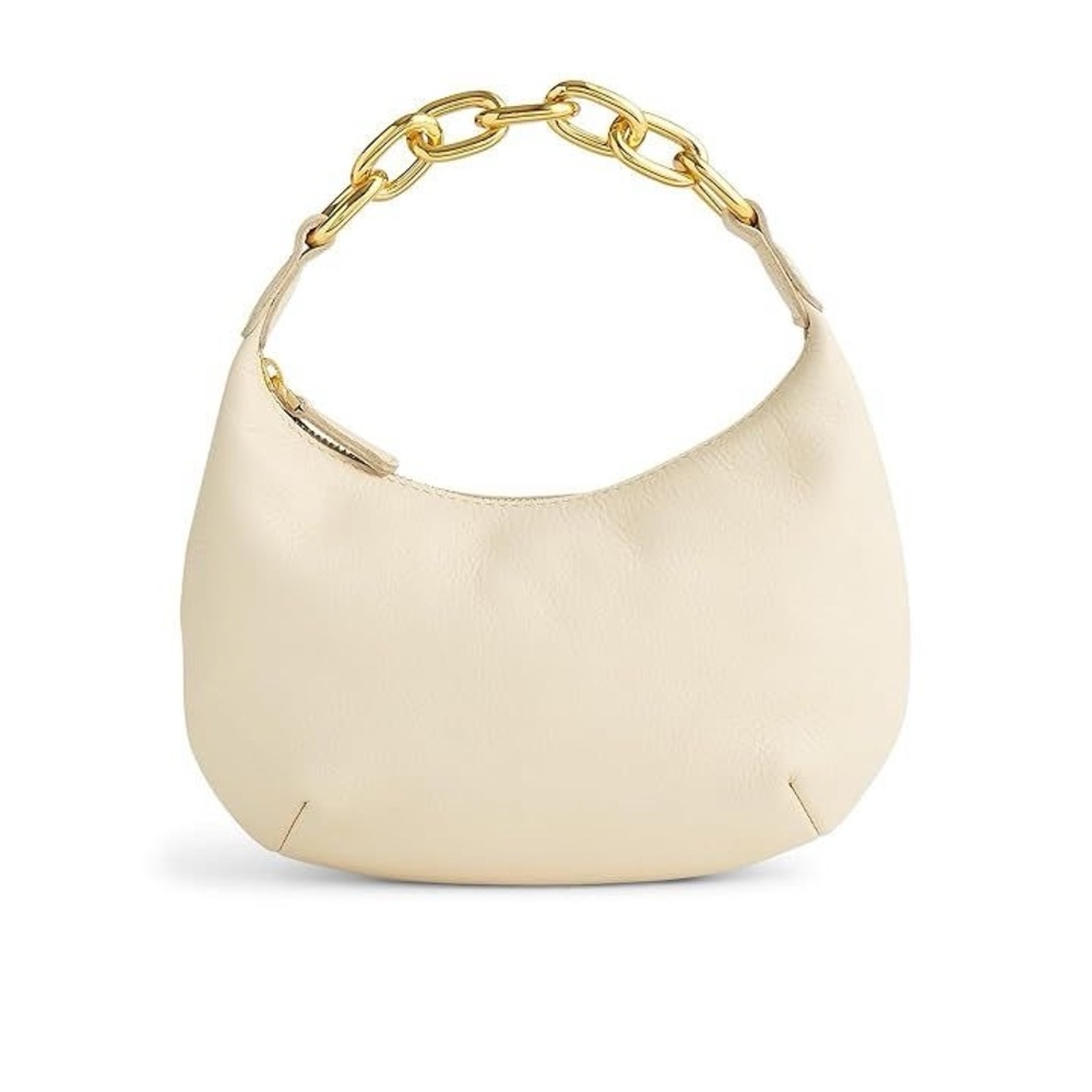 NWT Madewell The Mini Bag in Ecru Leather Cream/Gold
